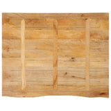 Table Top Live Edge 110x80x3.8 cm Solid Wood Mango 370509