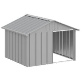 Dog House Grey 116.5x103x81.5 cm Galvanised Steel 171542