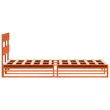 Bed Frame without Mattress Wax Brown 90x200 cm Solid Wood Pine 850796