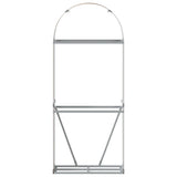 Log Holder Wood Look 80x45x190 cm Galvanised Steel 364580