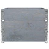 Garden Planter Grey 120x80 cm Solid Wood Pine 3295425