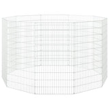 Free Range Animal Enclosure 10-Panel 54x100 cm Galvanised Iron 171583