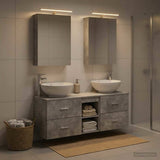 Bathroom Furniture Set 5 pcs Concrete Grey 3406954