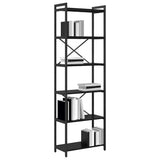 Bookshelf Black Oak 60 x 30 x 189.5 cm Engineered Wood 868377