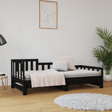 Pull-out Day Bed without Mattress Black 2x cm 820750