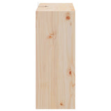 Wine Rack 2 pcs Natural 62 x 25 x 62 cm Solid Pine Wood 893318