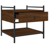 Coffee Table Brown Oak 50x50x50 cm Engineered Wood 833969
