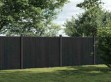 Fence Panel Grey 353x186 cm WPC 3282790