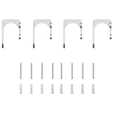 Sliding Door Hardware Kit 200 cm Stainless Steel Silver 3295760