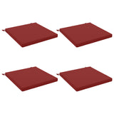 4-Piece Seat Cushions SOEST 4 pcs 100% Polyester Wine Red 944874