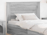 Headboard with Headboard Grey Sonoma 90 cm Engineered Wood 887486