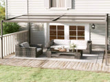 Gazebo with Roof Anthracite 4x3x2.5 m Aluminium and Steel 48605