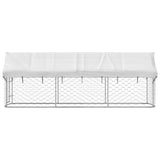 Outdoor Dog Kennel with Roof 400x100x150 cm 171497
