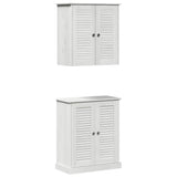 Bathroom Furniture Set with Shelf 2 pcs Brown 67.5 x 34 x 80 cm 3328540