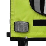 Pet Bike Trailer Green and Grey Oxford Fabric and Iron 93899