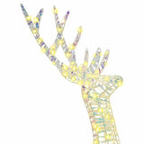 3D Reindeer with 140 LEDs Warm white 128 cm PET 42019055