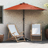Garden Parasol Terracotta 294 x 150 x 224 cm 42003272