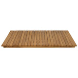Table Top 90 x 90 x 3.5 cm Square Solid Teak Wood Natural 42033148