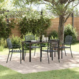 Garden Dining Set 5 pcs Anthracite Powder-Coated Steel 3379305
