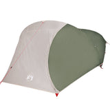 ZNTS Camping Tent Dome 4-Person Green Waterproof 94727