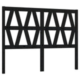 Bed Headboard Black 166x4x100 cm Solid Wood Pine 818634