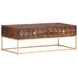 Coffee Table 112x50x40 cm Solid Mango Wood 323405