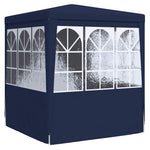 Professional Party Tent with Side Walls 2x2 m Blue 90 g/m 48517