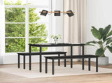 Bench Black Oak 110 x 35 x 45 cm Engineered Wood 892596