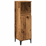 Bathroom Cabinet Old Wood 30x30x100 cm Engineered Wood 857111