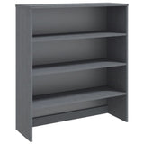 Top for Highboard HAMAR Dark Grey 90x30x100cm Solid Wood Pine 340434