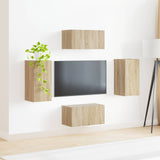 TV Cabinet Set 4 pcs Sonoma Oak Engineered Wood 3409152
