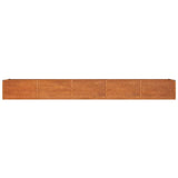 Garden Raised Bed Rusty 400x80x45 cm Corten Steel 151964