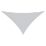 Sun Shade Sail Light Grey and White 7 x 5 x 5 m 42031196