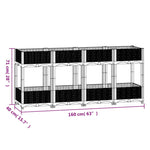 Raised Bed 160x40x71 cm Polypropylene 316537