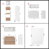 7 Piece Kitchen Cabinet Set Lyon White Engineered Wood 3067623