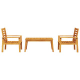 Garden Lounge Set Natural Wood Solid acacia wood Medium Durable 3211806