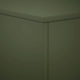 Plant Stand 2 pcs Olive Green 40 x 40 x 40 cm Steel 8012523