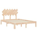 Bed Frame without Mattress 120x200 cm Solid Wood Pine 3193721