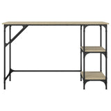 Desk Sonoma Oak 120x50x75 cm Metal and Engineered Wood 845322