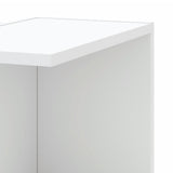 Wall Corner Shelf White 36.5x36.5x140 cm Engineered Wood 852627