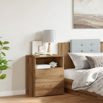 ZNTS Bedside Cabinet Artisan Oak 50x32x60cm Engineered Wood 856566