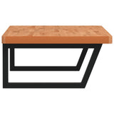 Basin Shelf Wall Mounted Steel and Solid Wood Beech 3302531