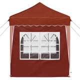 Pop-up Party Tent 195 x 195 x 245 cm Terracotta Oxford Fabric 42019743