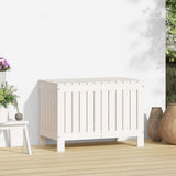 Garden Storage Box White 76x42.5x54 cm Solid Wood Pine 836145