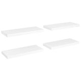 ZNTS Floating Wall Shelves 4 pcs White 60x23.5x3.8 cm MDF 323813