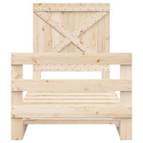 Bed Frame without Mattress with Headboard 90x200 cm Solid Wood 3281574