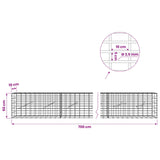 Gabion with 3.5 mm Wire and 5x10 cm Mesh 700x10x50 cm 3462512