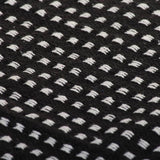 Throw Cotton Squares 220x250 cm Black 245332