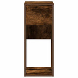 Computer Tower Stand with Drawer Smoked Oak 30x44x74 cm 858735