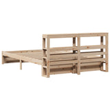 Bed Frame with Headboard without Mattress 140x190 cm 3305987